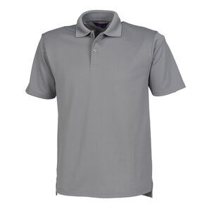 Henbury Mens CoolPlus Polo Shirt / Charcoal